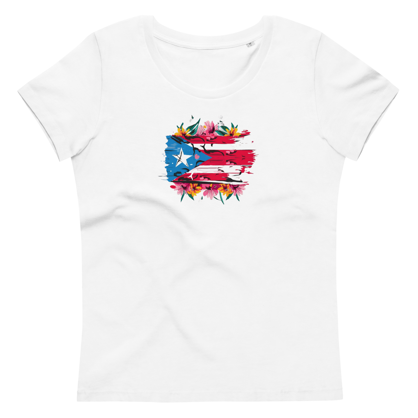 Women's PR Flowers fitted tee