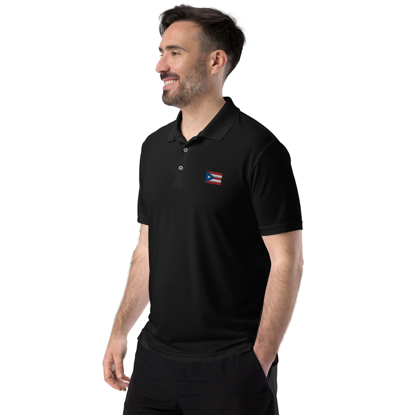 Adidas® PR flag performance polo shirt