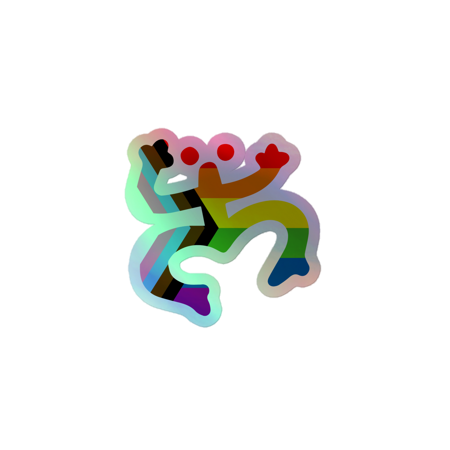 Taino Coqui LGBTQ Holographic stickers