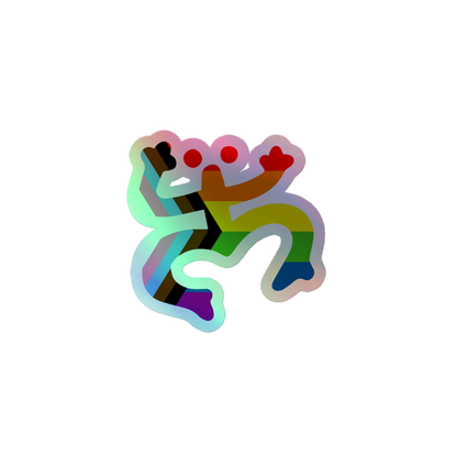 Taino Coqui LGBTQ Holographic stickers