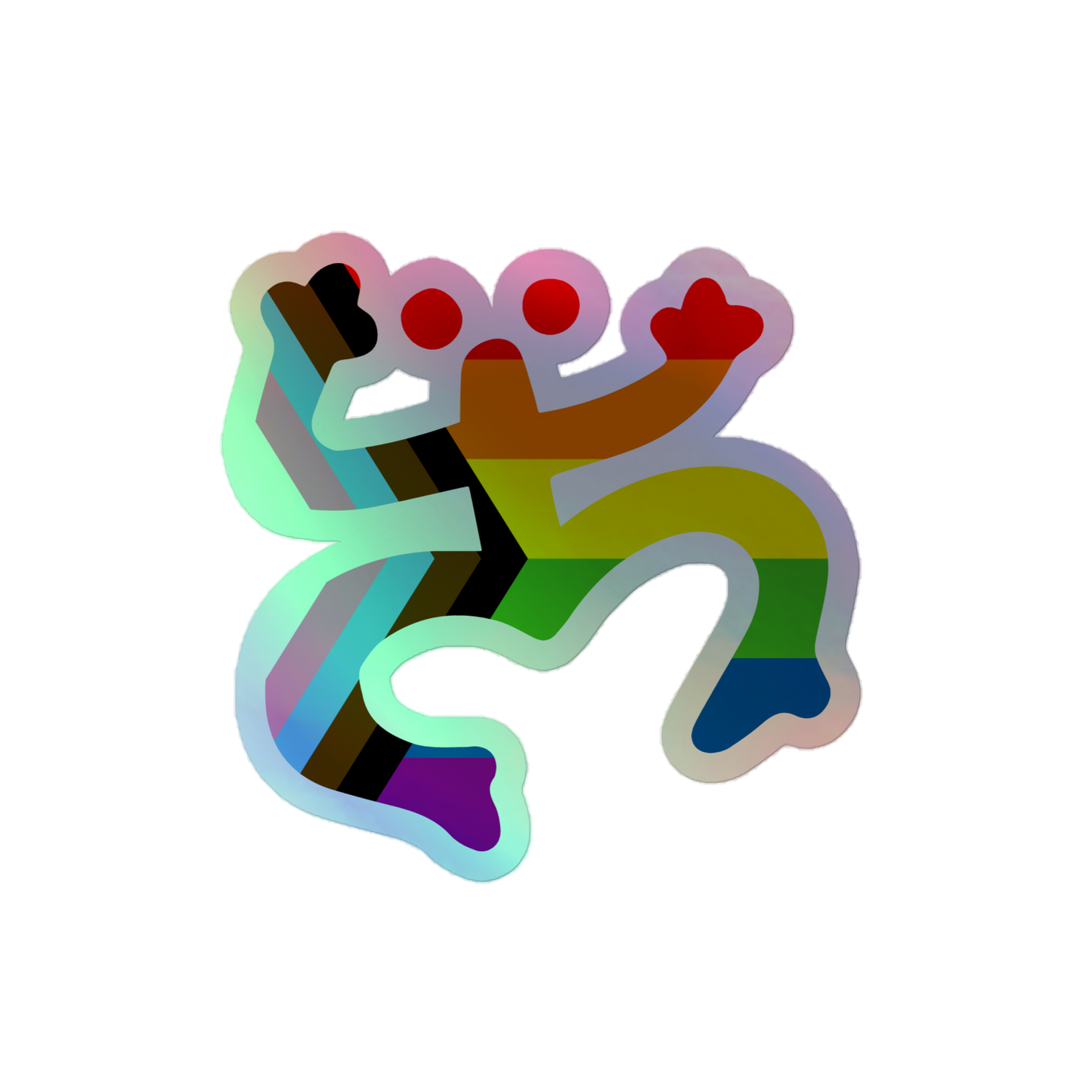 Taino Coqui LGBTQ Holographic stickers